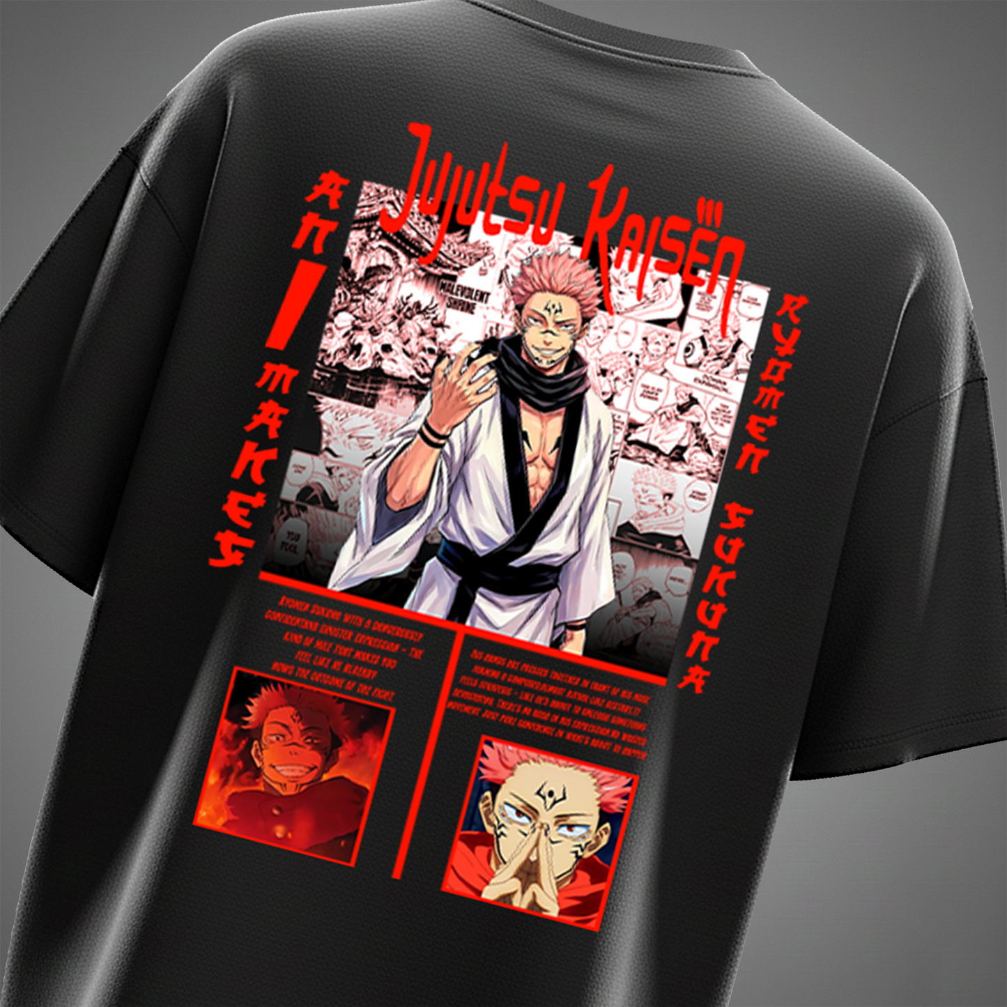 SUKUNA 'The King Of Curses' Oversized T-Shirt