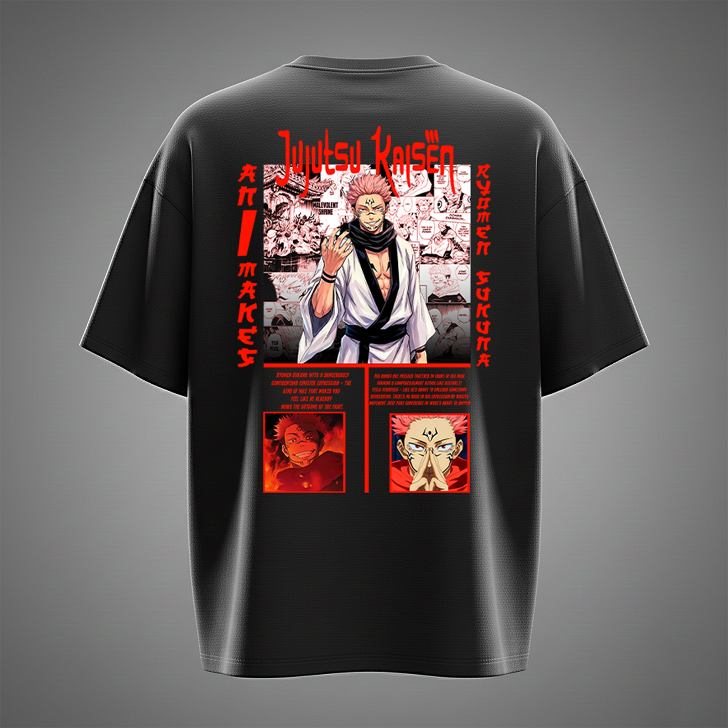 SUKUNA 'The King Of Curses' Oversized T-Shirt