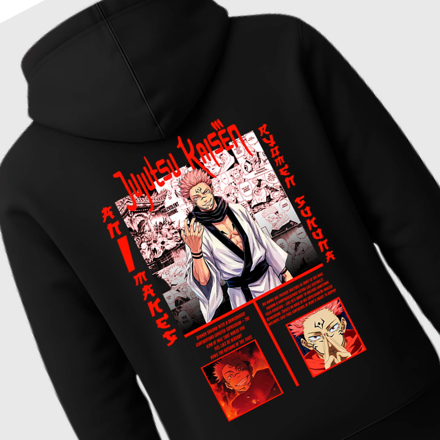 RYOMEN SUKUNA DOMINANCE HOODIE - PREMIUM