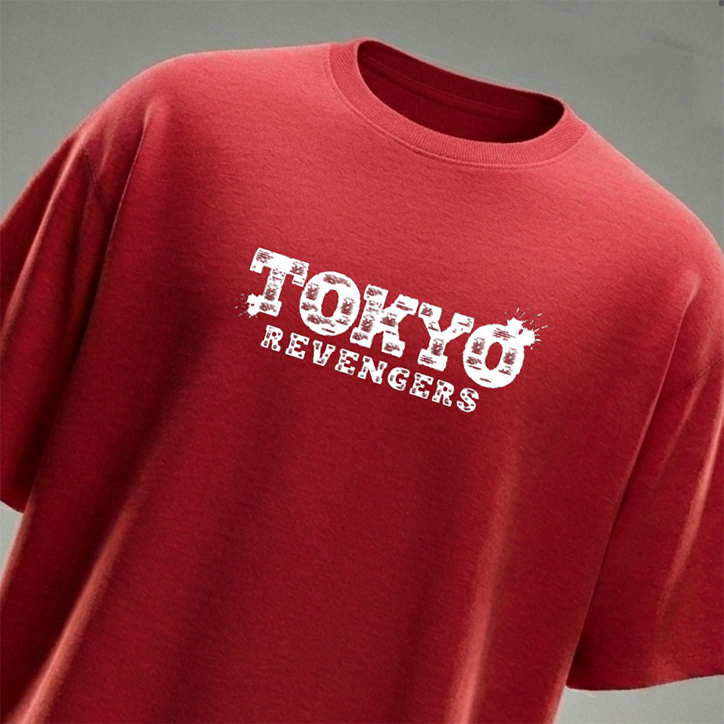 Tokyo Revengers “Never Give Up” Oversized Tee